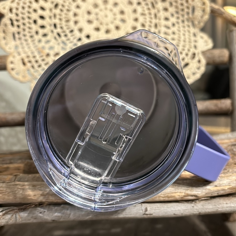 PRE OWNED BE STILL AND KNOW PSALMS 46:10 LAVENDER CAMP STYLE STAINLESS STEEL MUG - Picture 9 of 12